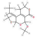 (Z)-5-Ethylidene-3,4,5,6-tetrahydro-trans-6,8-dimethoxy-1H,8H-pyranopyran-1-one