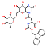 Fmoc-Asn(Fucα1,6GlcNAc)-OH