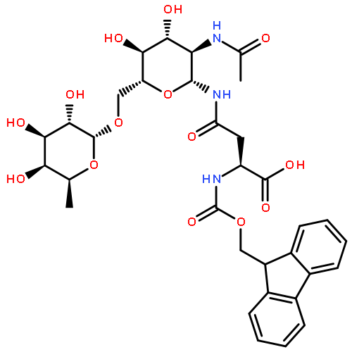 Fmoc-Asn(Fucα1,6GlcNAc)-OH