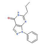 4H-Pyrazolo[3,4-d]pyrimidin-4-one, 1,5-dihydro-1-phenyl-6-propyl-