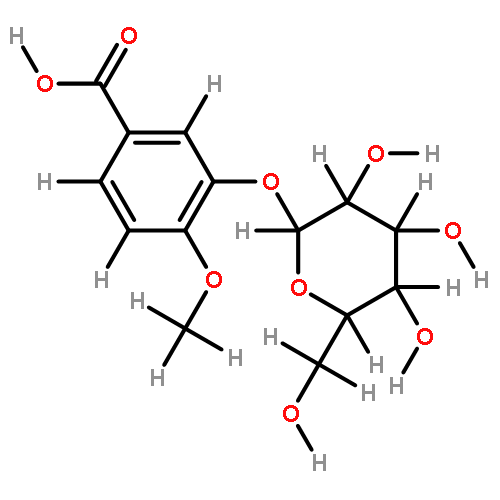 3-(beta-D-glucopyranosyloxy)-4-methoxybenzoic acid