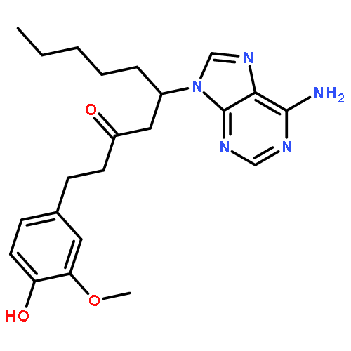 5-(6-amino-9H-purin-9-yl)-1-(4-hydroxy-3-methoxyphenyl)decan-3-one