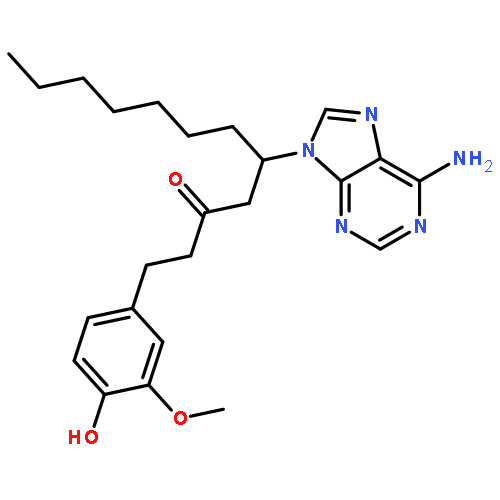 5-(6-amino-9H-purin-9-yl)-1-(4-hydroxy-3-methoxyphenyl)dodecan-3-one