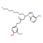 5-(6-amino-9H-purin-9-yl)-1-(4-hydroxy-3-methoxyphenyl)tetradecan-3-one