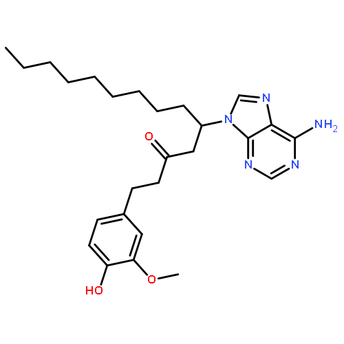 5-(6-amino-9H-purin-9-yl)-1-(4-hydroxy-3-methoxyphenyl)tetradecan-3-one