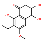 (3S*,4S*)-7-ethyl-3,4-dihydro-3,4,8-trihydroxy-6-methoxynaphthalen-1(2H)-one