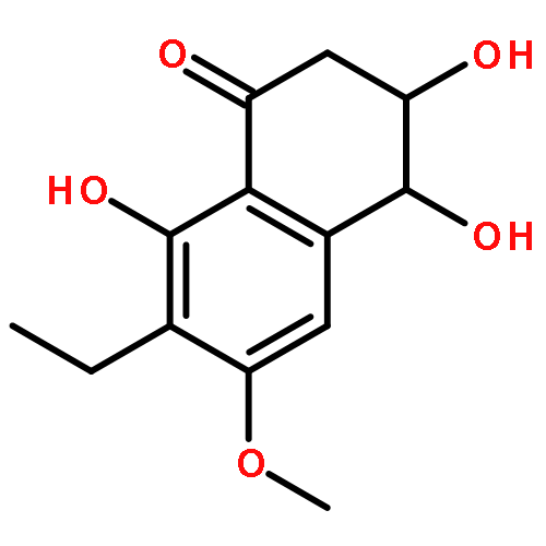 (3S*,4S*)-7-ethyl-3,4-dihydro-3,4,8-trihydroxy-6-methoxynaphthalen-1(2H)-one