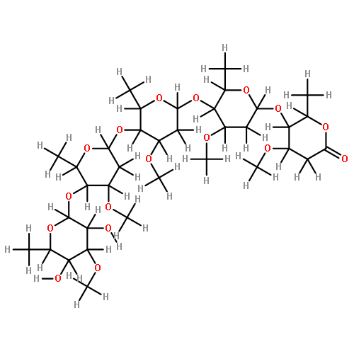 beta-D-digitalopyranosyl-(1->4)-beta-D-cymaropyranosyl-(1->4)-beta-D-cymaropyranosyl-(1->4)-beta-D-cymaropyranosyl-(1->4)-D-oleandronic acid delta-lactone
