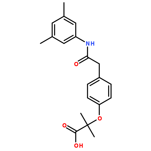 2-(4-(2-((3,5-Dimethylphenyl)amino)-2-oxoethyl)phenoxy)-2-methylpropanoic acid