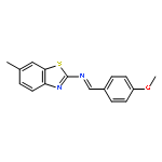 2-Benzothiazolamine, N-[(4-methoxyphenyl)methylene]-6-methyl-