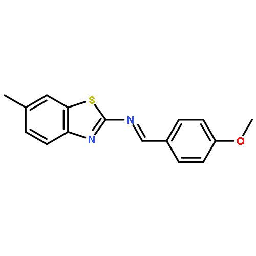 2-Benzothiazolamine, N-[(4-methoxyphenyl)methylene]-6-methyl-