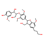 2-[4-[2,3-dihydro-3-(hydroxymethyl)-5-(3-hydroxypropyl)-7-methoxy-2-benzofuranyl]-2,6-dimethoxyphenoxy]-1-(4-hydroxy-3-methoxyphenyl)-1,3-propanediol