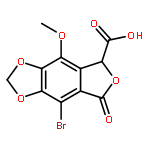 8-bromo-4-methoxy-7-oxo-5,7-dihydro-[1,3]dioxolo[4,5-f]isobenzofuran-5-carboxylic acid