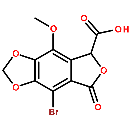 8-bromo-4-methoxy-7-oxo-5,7-dihydro-[1,3]dioxolo[4,5-f]isobenzofuran-5-carboxylic acid