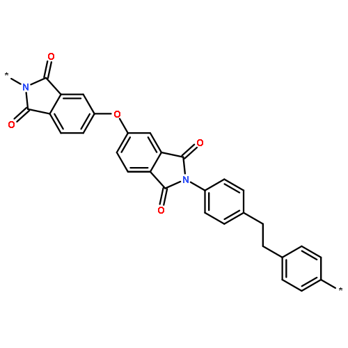 Poly[(1,3-dihydro-1,3-dioxo-2H-isoindole-2,5-diyl)oxy(1,3-dihydro-1,3-d
ioxo-2H-isoindole-5,2-diyl)-1,4-phenylene-1,2-ethanediyl-1,4-phenylene
]