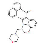 (5-Methyl-3-(morpholinomethyl)-2,3-dihydro-[1,4]oxazino[2,3,4-hi]indol-6-yl)(naphthalen-1-yl)methanone