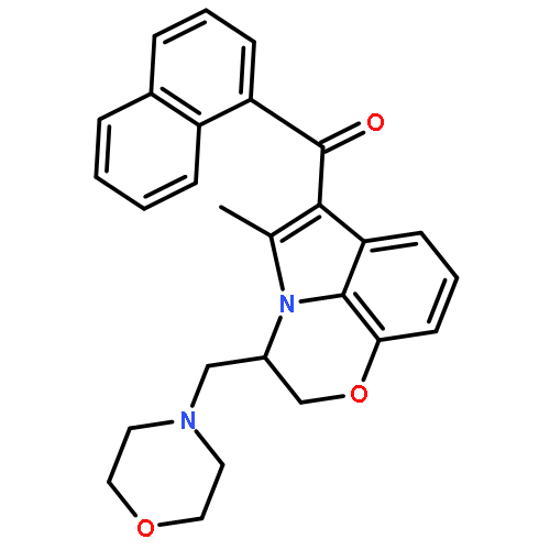 (5-Methyl-3-(morpholinomethyl)-2,3-dihydro-[1,4]oxazino[2,3,4-hi]indol-6-yl)(naphthalen-1-yl)methanone