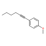 Benzene, 1-(1-hexynyl)-4-methoxy-