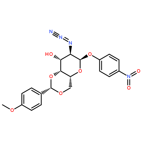 p-nitrophenyl 2-azido-2-deoxy-4,6-O-p-methoxybenzylidene-α-D-galactopyranoside