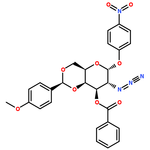 p-nitrophenyl 2-azido-3-O-benzoyl-2-deoxy-4,6-O-p-methoxybenzylidene-α-D-galactopyranoside