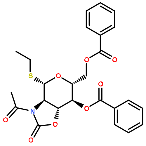 ethyl 2-acetamido-4,6-di-O-benzoyl-2,3-N,O-carbonyl-2-deoxy-1-thio-β-D-glucopyranoside