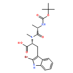 (2,R,5S)-5-(tert-butoxycarbonylamino)-3-methyl-2-[(2-bromo-1H-indol-3-yl)methyl]-4-oxo-3-azahexanoic acid