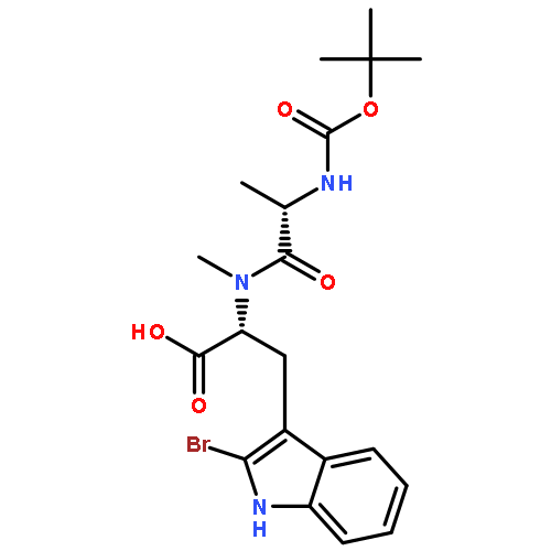 (2,R,5S)-5-(tert-butoxycarbonylamino)-3-methyl-2-[(2-bromo-1H-indol-3-yl)methyl]-4-oxo-3-azahexanoic acid