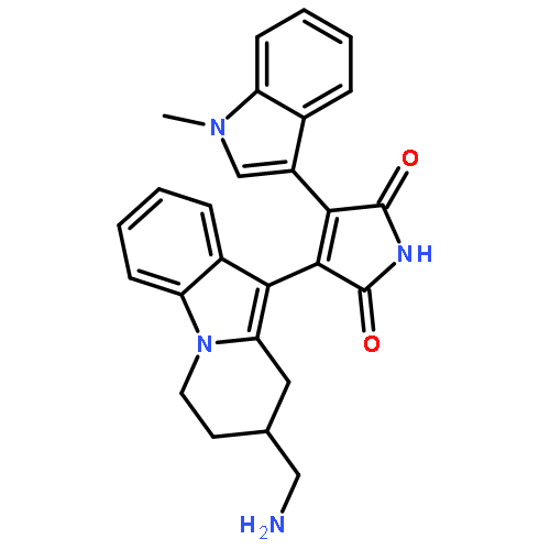 1H-Pyrrole-2,5-dione,3-[8-(aminomethyl)-6,7,8,9-tetrahydropyrido[1,2-a]indol-10-yl]-4-(1-methyl-1H-indol-3-yl)-