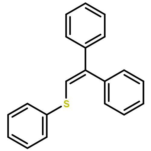 Benzene, 1,1'-[(phenylthio)ethenylidene]bis-