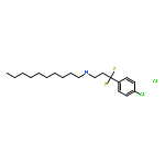 N-[3-(4-chlorophenyl)-3,3-disulfanylpropyl]decan-1-aminium chloride