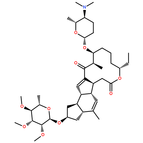 1H-as-Indaceno[3,2-d]oxacyclododecin-7,15-dione,2-[(6-deoxy-2,3,4-tri-O-methyl-a-L-mannopyranosyl)oxy]-13-[[(2R,5S,6R)-5-(dimethylamino)tetrahydro-6-methyl-2H-pyran-2-yl]oxy]-9-ethyl-2,3,3a,5a,5b,6,9,10,11,12,13,14,16a,16b-tetradecahydro-4,14-dimethyl-,(2S,3aR,5aS,5bS,9S,13S,14R,16aS,16bS)-