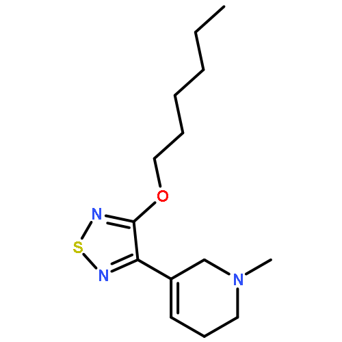 3-(Hexyloxy)-4-(1-methyl-1,2,5,6-tetrahydropyridin-3-yl)-1,2,5-thiadiazole