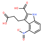 1H-Indole-3-propanoic acid, 2-carboxy-4-nitro-