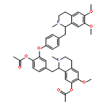 7-Isoquinolinol,1-[[4-(acetyloxy)-3-[4-[[(1R)-1,2,3,4-tetrahydro-6,7-dimethoxy-2-methyl-1-isoquinolinyl]methyl]phenoxy]phenyl]methyl]-1,2,3,4-tetrahydro-6-methoxy-2-methyl-,acetate (ester), (1R)- (9CI)