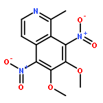 Isoquinoline, 6,7-dimethoxy-1-methyl-5,8-dinitro-