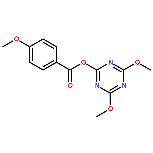 Benzoic acid, 4-methoxy-, 4,6-dimethoxy-1,3,5-triazin-2-yl ester