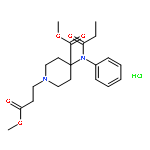 1-Piperidinepropanoicacid, 4-(methoxycarbonyl)-4-[(1-oxopropyl)phenylamino]-, methyl ester,hydrochloride (1:1)