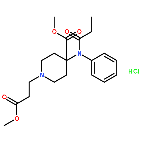 1-Piperidinepropanoicacid, 4-(methoxycarbonyl)-4-[(1-oxopropyl)phenylamino]-, methyl ester,hydrochloride (1:1)