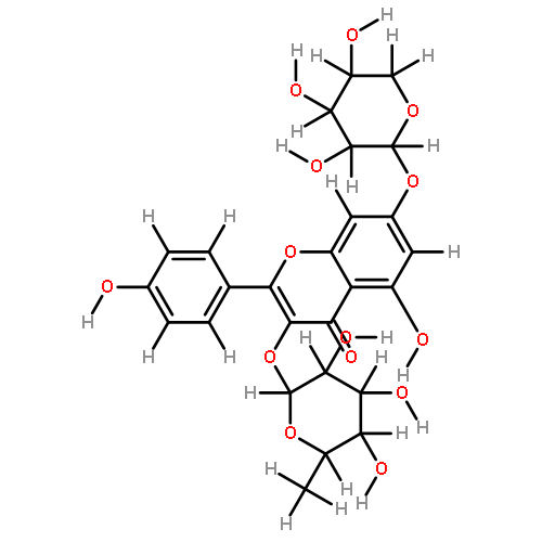 kaempferol 3-alpha-rhamnopyranoside-7-beta-xylopyranoside