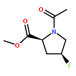 L-Proline, 1-acetyl-4-fluoro-, methyl ester, cis-