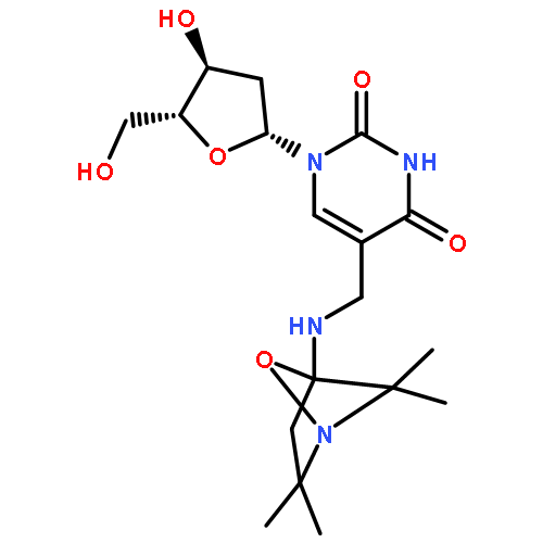 5-(((2,2,5,5-tetramethyl-1-oxy-3-pyrrolidinyl)amino)methyl)-2'-deoxyuridine