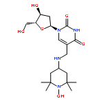 1-Piperidinyloxy,4-[[[1-(2-deoxy-b-D-erythro-pentofuranosyl)-1,2,3,4-tetrahydro-2,4-dioxo-5-pyrimidinyl]methyl]amino]-2,2,6,6-tetramethyl-