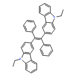 9H-Carbazole, 3,3'-(1,2-diphenyl-1,2-ethenediyl)bis[9-ethyl-