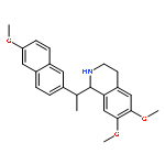 Isoquinoline,1,2,3,4-tetrahydro-6,7-dimethoxy-1-[1-(6-methoxy-2-naphthalenyl)ethyl]-