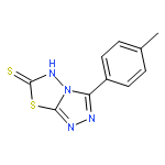 1,2,4-Triazolo[3,4-b][1,3,4]thiadiazole-6(5H)-thione, 3-(4-methylphenyl)-