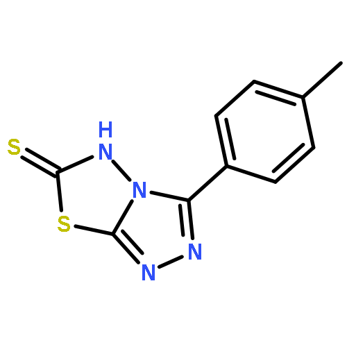 1,2,4-Triazolo[3,4-b][1,3,4]thiadiazole-6(5H)-thione, 3-(4-methylphenyl)-