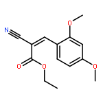 2-Propenoic acid, 2-cyano-3-(2,4-dimethoxyphenyl)-, ethyl ester