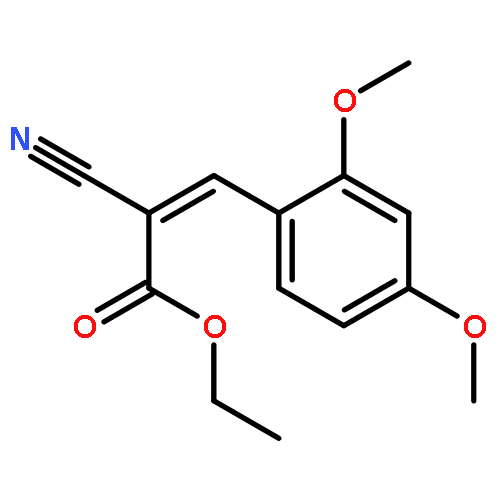 2-Propenoic acid, 2-cyano-3-(2,4-dimethoxyphenyl)-, ethyl ester