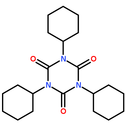 1,3,5-Triazine-2,4,6(1H,3H,5H)-trione, 1,3,5-tricyclohexyl-