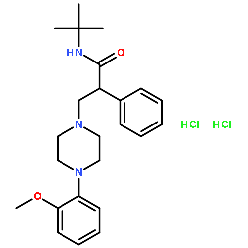 (S)-N-(tert-Butyl)-3-(4-(2-methoxyphenyl)piperazin-1-yl)-2-phenylpropanamide dihydrochloride